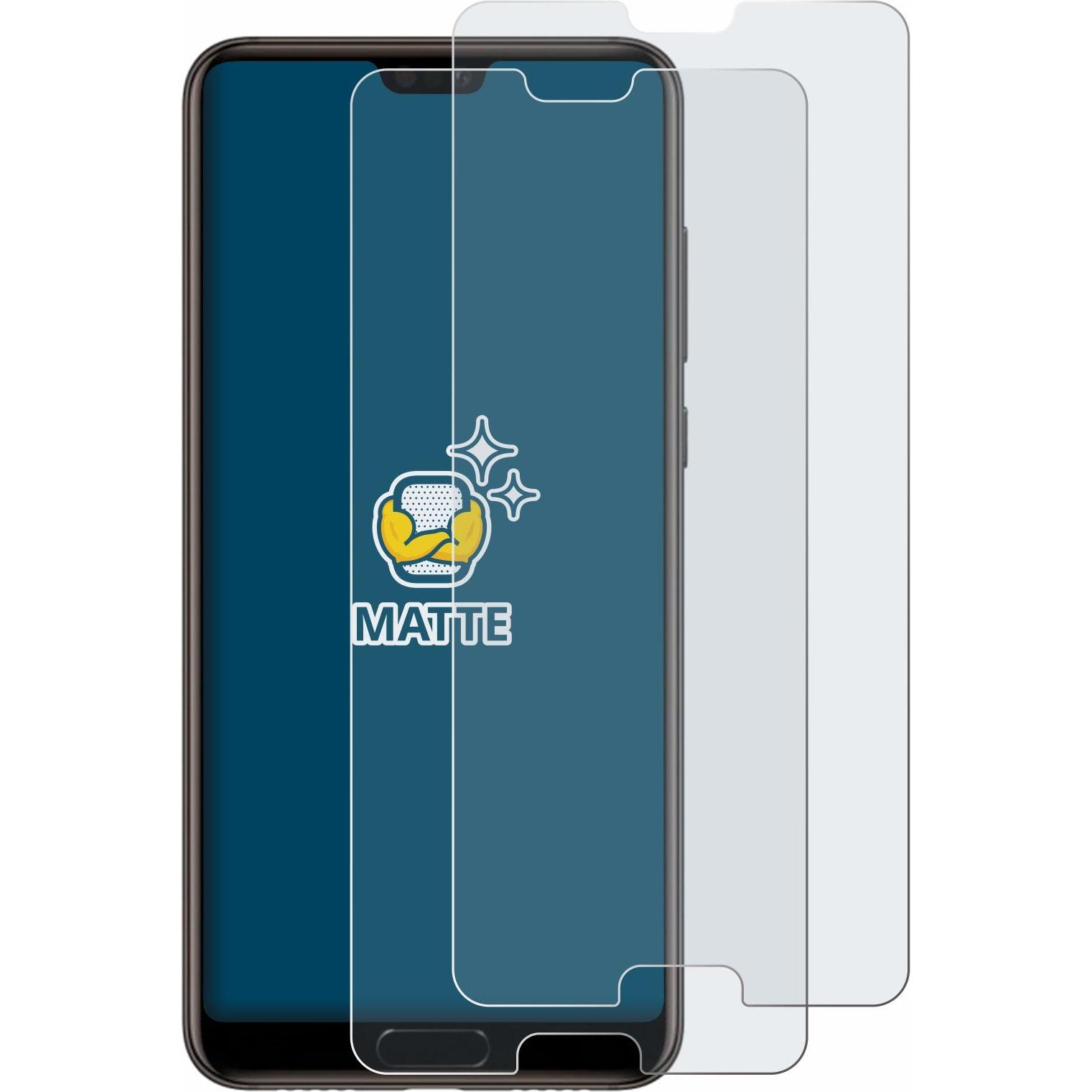 Thumbnail - BROTECT Entspiegelungs-Schutzfolie Displayschutz Matt (2 Stück, Huawei P20), Smartphone Schutzfolie, Grau