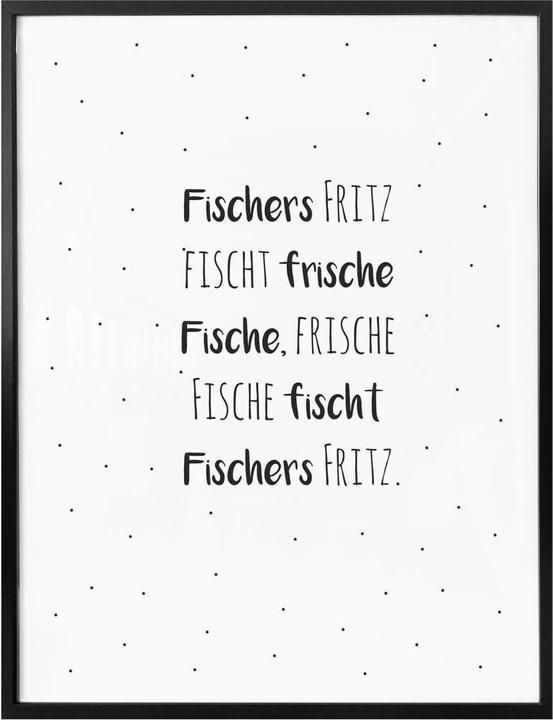 Immagine prodotto Trenddeko Scioglilingua - Fischer's Fritz (40 x 50 cm)