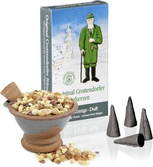 Crottendorfer 1010 - Räucherkerzen Drei Königs-Duft M, 24 Stück