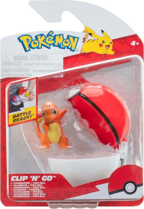 Pokémon Clip'n'Go Poké Balls Glumanda #1 & Pokéball