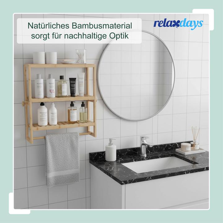 Image du produit Relaxdays Étagère murale (60 x 15 x 54 cm)