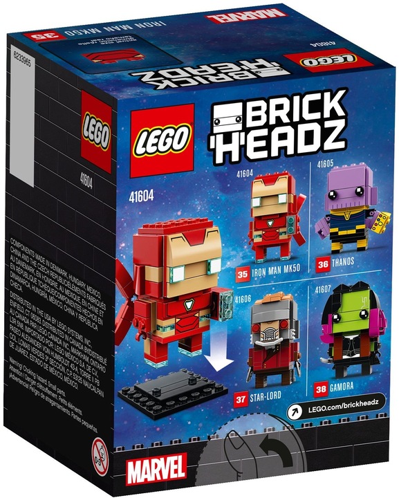 Image du produit LEGO Iron Man MK50 (41604, LEGO Brickheadz)