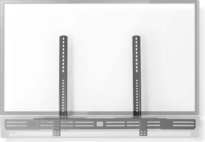 Immagine prodotto Nedis Supporto per soundbar | Universale | Collegato alla TV | 10 kg | Regolazione della profondità di (1 pz., Installazione a parete)