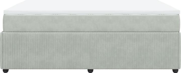 Produktbild vidaXL Bo x springbett mit Matratze 160 x 200 cm Samt (160 x 200 cm)