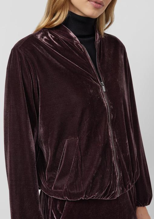 Actual product image s.Oliver Indoor-Jacke Samtjacke mit Bomberkragen (48)