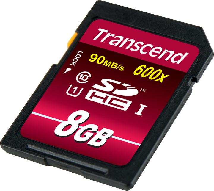 Produktbild Transcend Sdhc Ultimate 600x (8 GB, SDHC, U1, UHS-I)