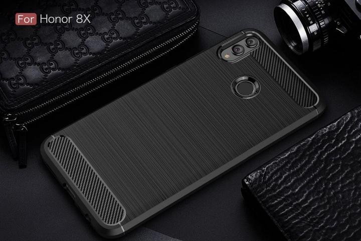 Actual product image Screenguard Honor 8X Cover Carbon Brushed Soft TPU (Honor 8X)