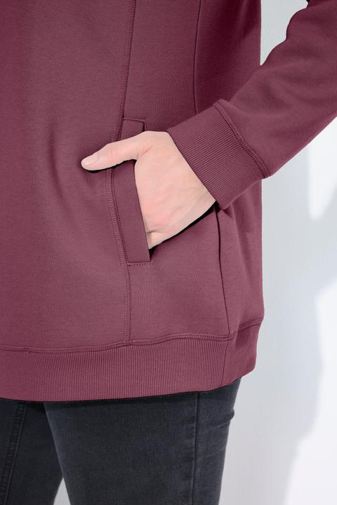 Produktbild Ulla Popken Sweatshirt, weiter Stehkragen, Taschen, Raglan-Langarm (54)