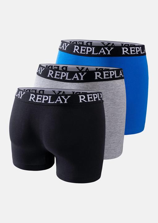 Immagine prodotto Replay Trunk BOXER Style 01/C Basic Cuff Logo im 3er Pack (M, confezione da 3)