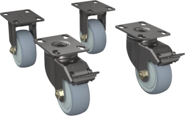 Actual product image Zebra Lenkrollen, 4 Stk.