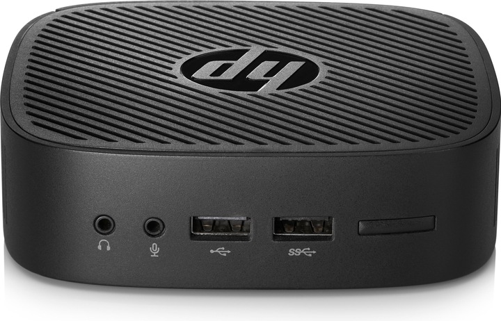 Actual product image HP t240 - Thin Client - USFF - 1 x Atom x5 Z8350 / 1.44 GHz (Intel Atom x5-Z8350, 2 GB, 8 GB)