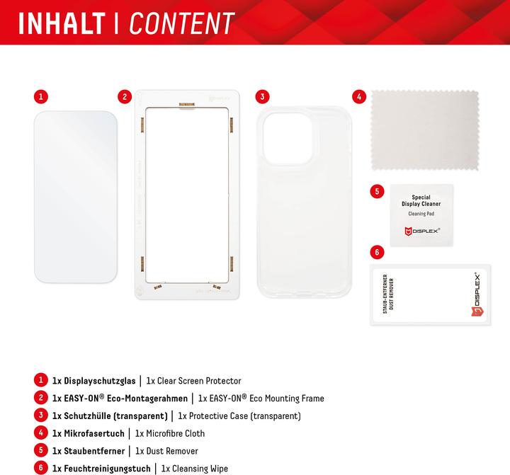 Produktbild Displex Real Glass, 2D Panzerglas + Handyhülle (1 Stk., Samsung Galaxy A54 5G)