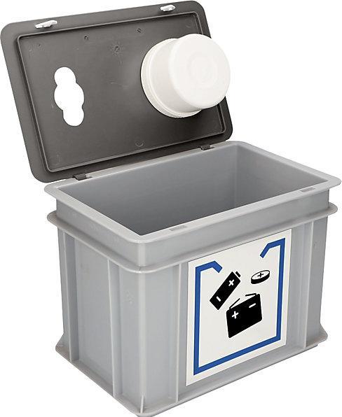 Actual product image kaiserkraft Used battery collection box