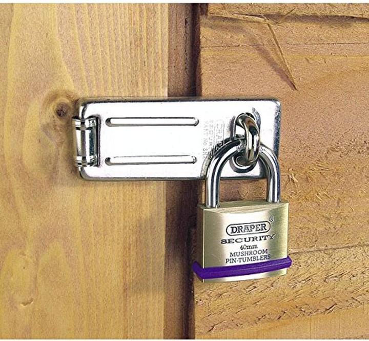 Immagine prodotto Draper 67663 padlock with key solid brass 60 mm 6 pieces