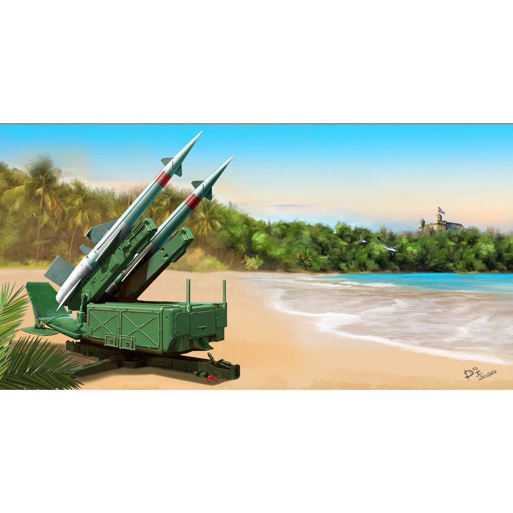 Trumpeter Soviet 5P71 Launcher with 5V27 Missile Pechora (SA-3B Goa) Rounds Loaded