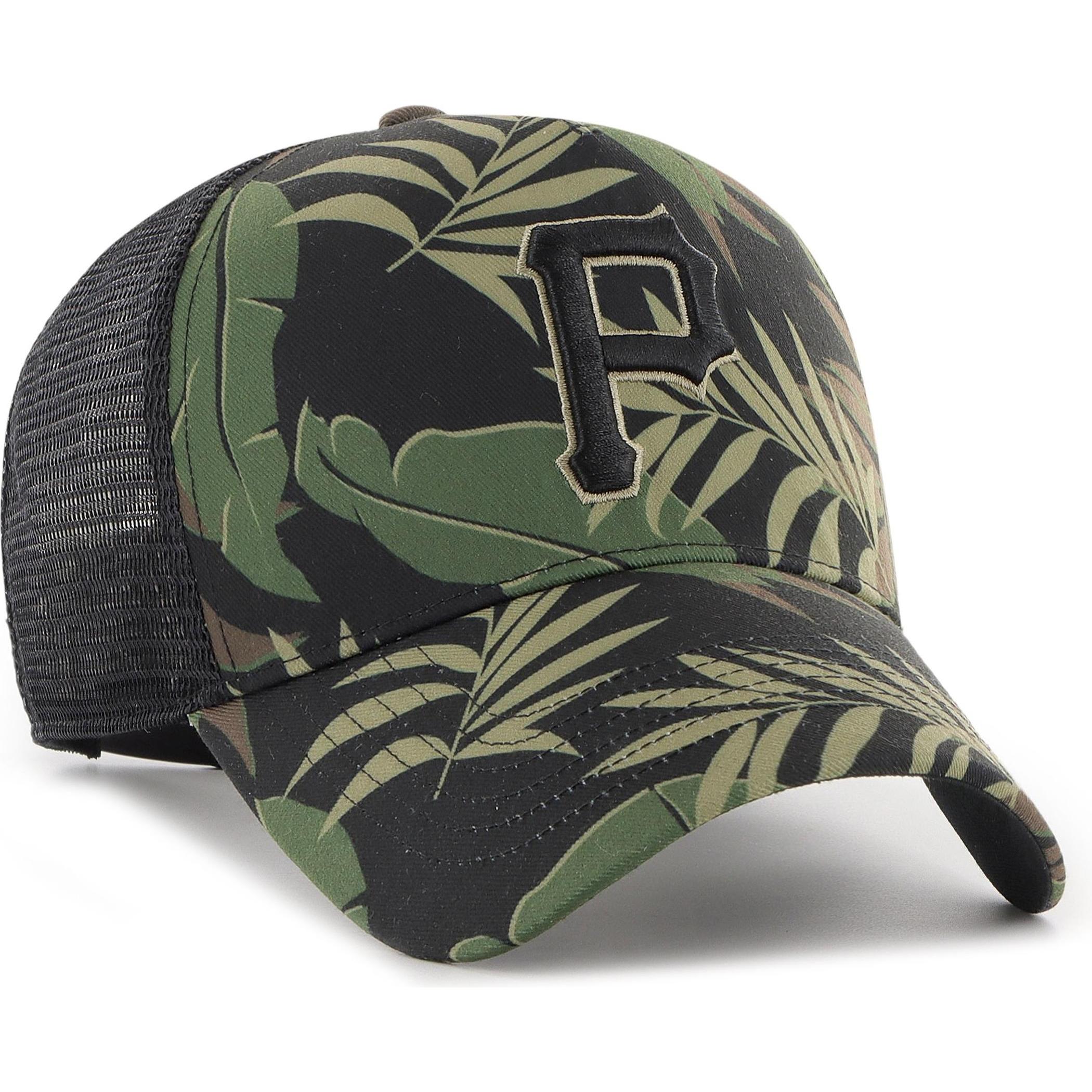 Thumbnail - 47 Brand, Herren, Cap, Trucker Mesh Cap - TROPIC Pittsburgh Pirates, Schwarz