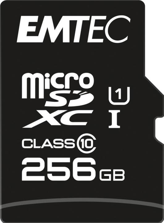 Produktbild Emtec mSD 256GB UHS-I U1 EliteGold (256 GB, microSDXC, U1, UHS-I)