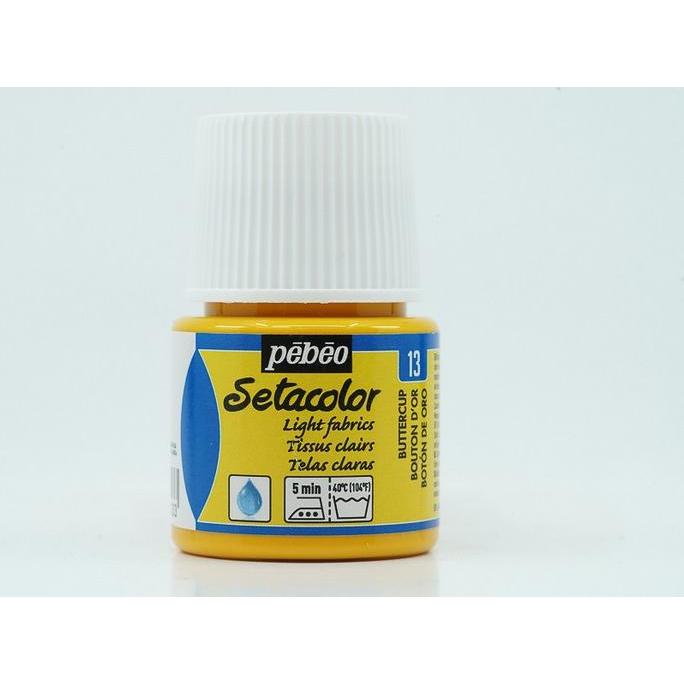 Thumbnail - Pebeo, Künstlerfarbe + Bastelfarbe, Setacolor helle Stoffe (Dottergelb, 45 ml)