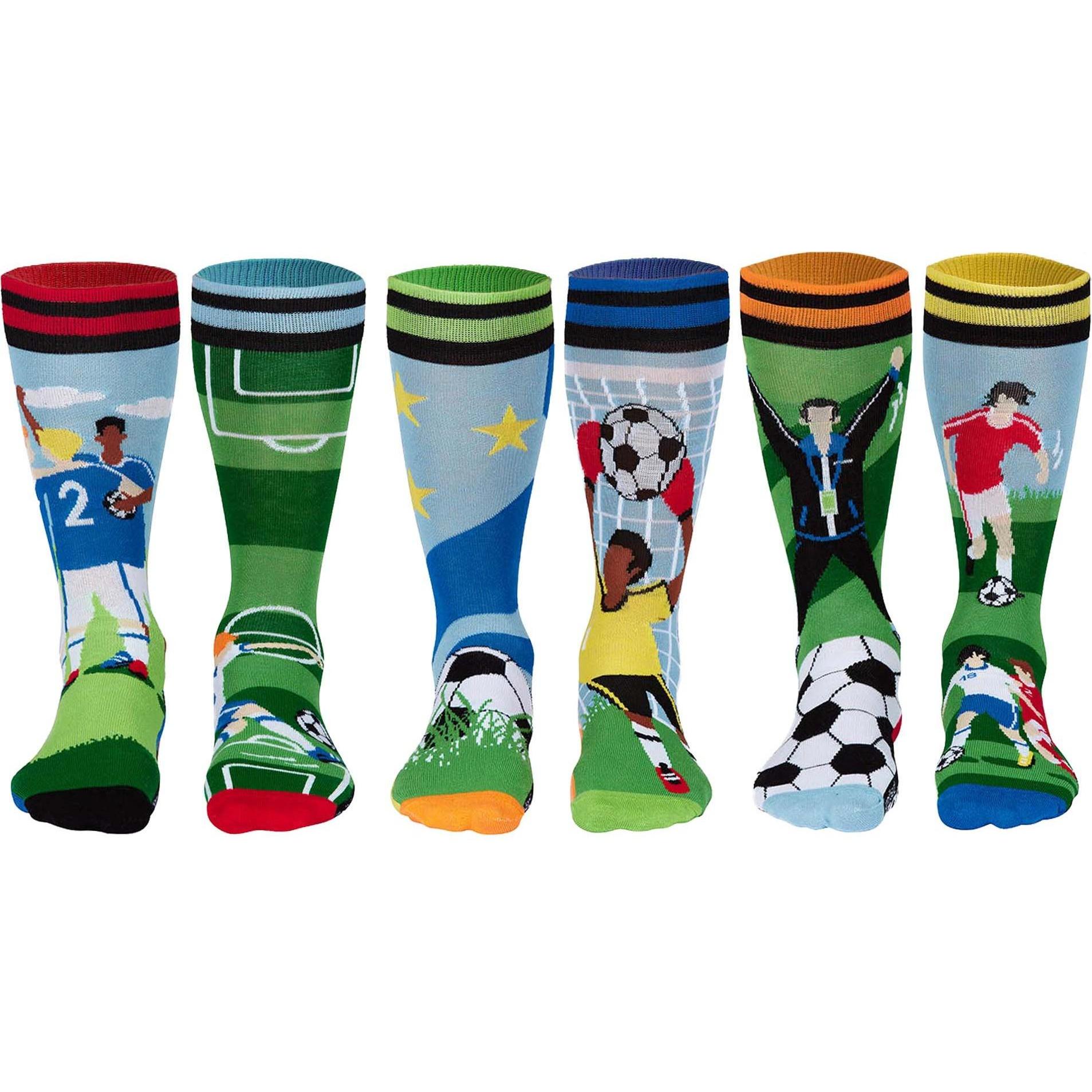 United Oddsocks, Herren, Socken, Free Kick, Mehrfarbig, (3er Pack, 39 - 46)