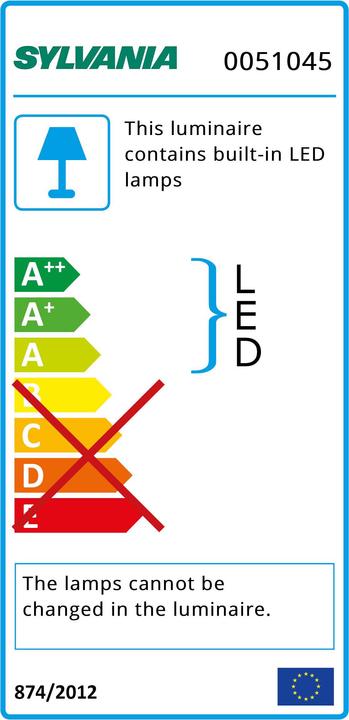 Energie-Label Sylvania LED PIPE G2 HO L1500 WW (2175 lm, G5)