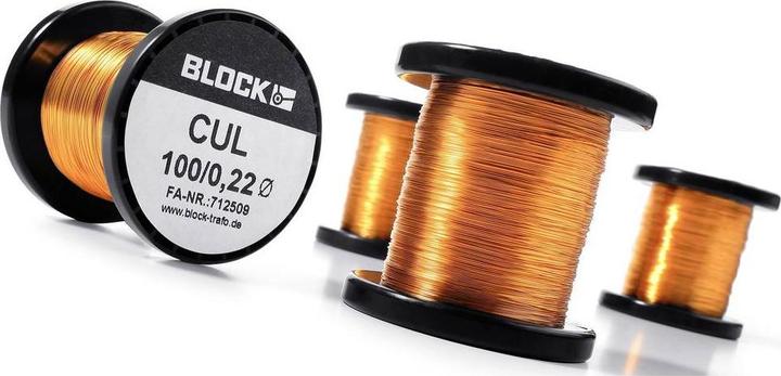 Actual product image Block Copper enamelled wire Outer diameter (77 m)