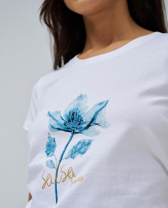 Produktbild Salsa Jeans T-Shirt Graphic Flower Print T-Shirt (S)