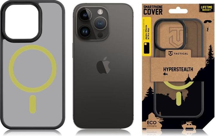 Immagine prodotto Tactical Cover tattica MagForce Hyperstealth 2.0 per iPhone 14 Pro Max Nero/Giallo (Apple iPhone 14 Pro Max)