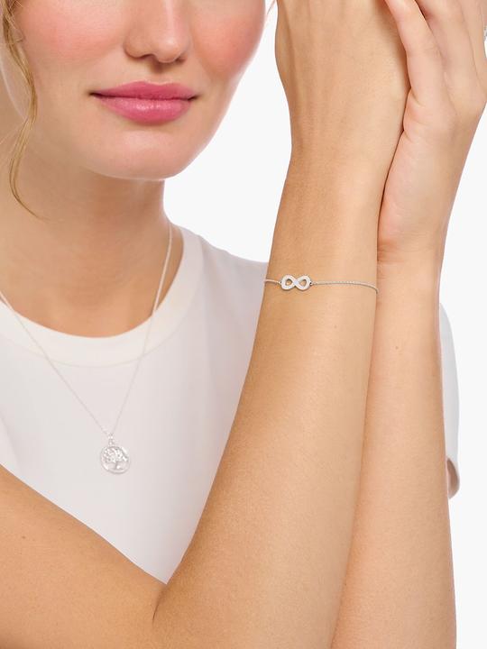 Actual product image Thomas Sabo Bracelet with silver infinity pendant (19 cm, 925 silver)