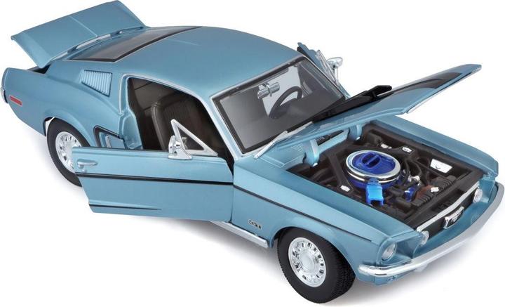 Produktbild Maisto Ford Mustang GT Cobra 1968 blau 1/18