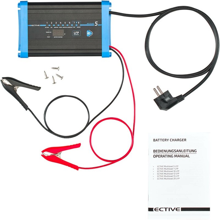 Produktbild Ective Multiload 5 LFP 5A/12V 8-Stufen Batterieladegerät (12V, 20 A)