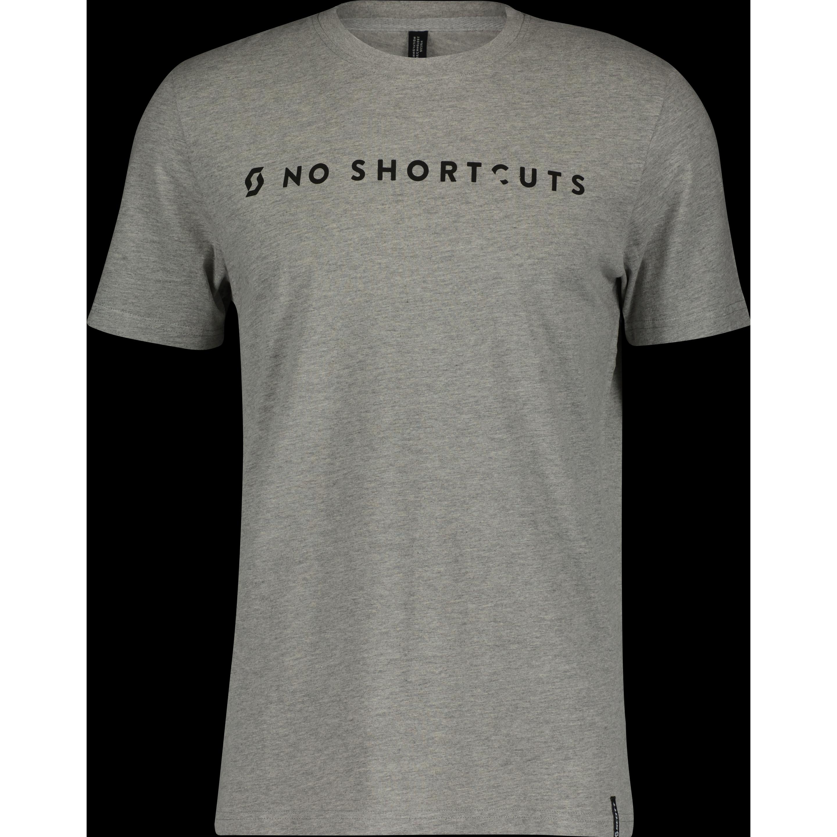 Scott Sports, Herren, Velotrikot, No Shortcuts S/S (XL), Grau, XL