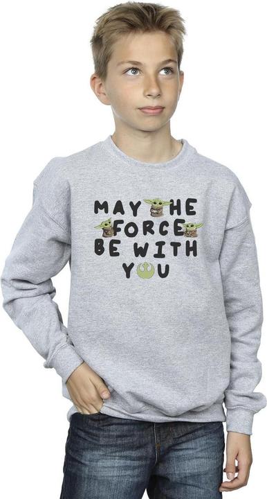 Immagine prodotto Star Wars The Mandalorian Grogu May The Force Be With You Felpa Ragazzi (116)