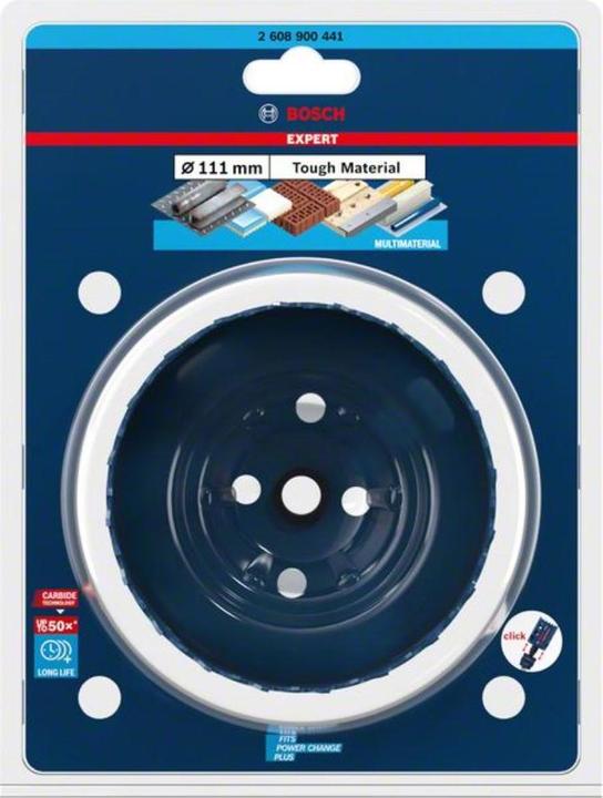 Actual product image Bosch Professional Zubehör Expert Tough Material hole saw, 111 x 60 mm (111 millimetres)