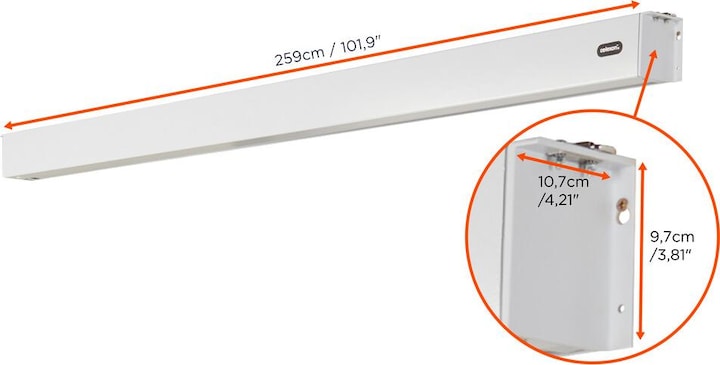 Produktbild Celexon Motorleinwand Batterie V2.0 Motor Pro Plus 240x135 cm 16:9 (43", 16:9)