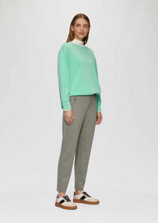 Image du produit s.Oliver Hose Gemusterte Stoffhose mit elastischem Bund (36)
