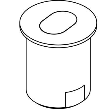 HAWA Bodenhülsen für Stangenschlösser (1 Stk.) (13787)