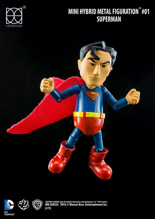 Actual product image Herocross Justice League "Superman" Mini Hybrid Metal Action Figure
