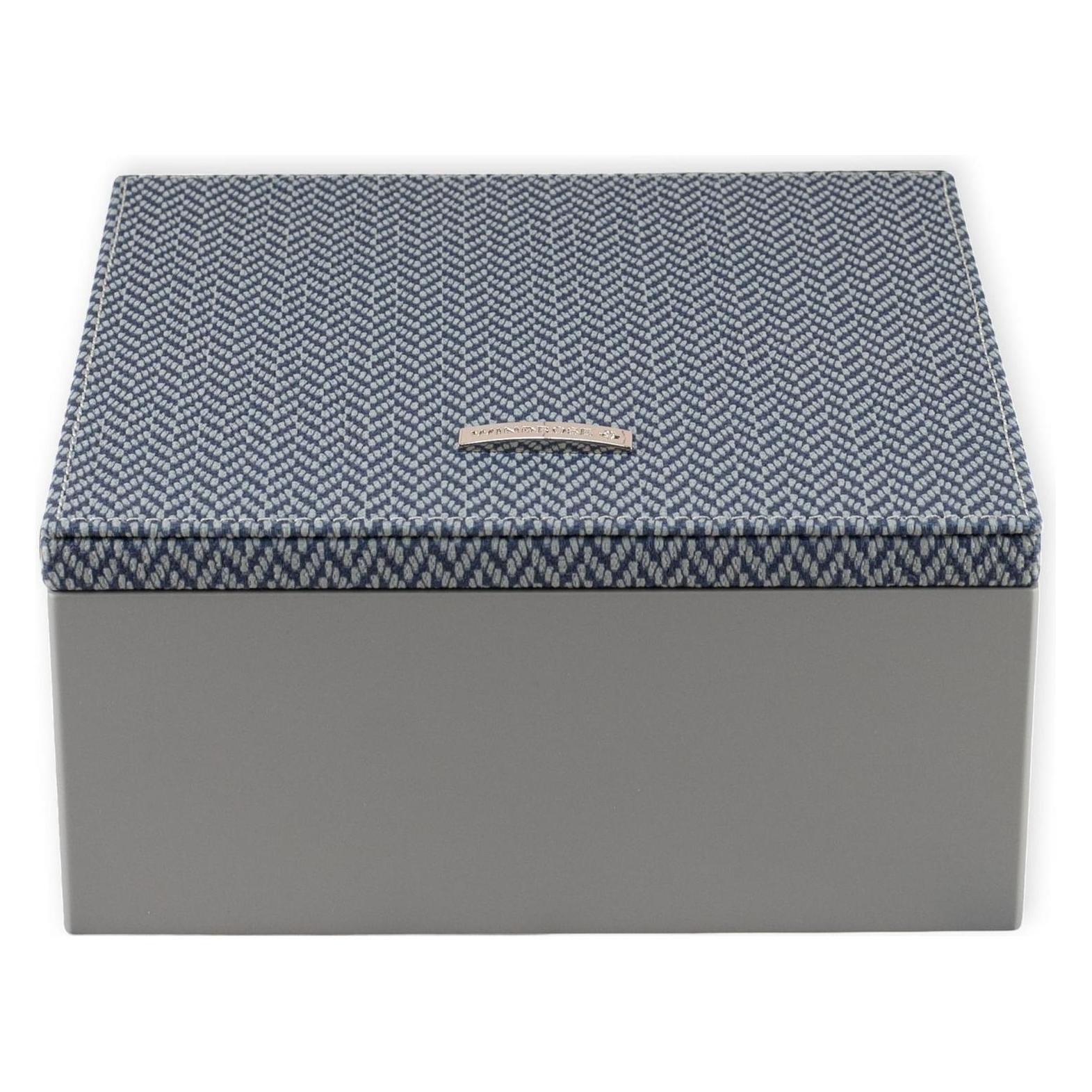 Windrose, Uhrenbox + Schmuckaufbewahrung, Calma Jewelry Box, Grau