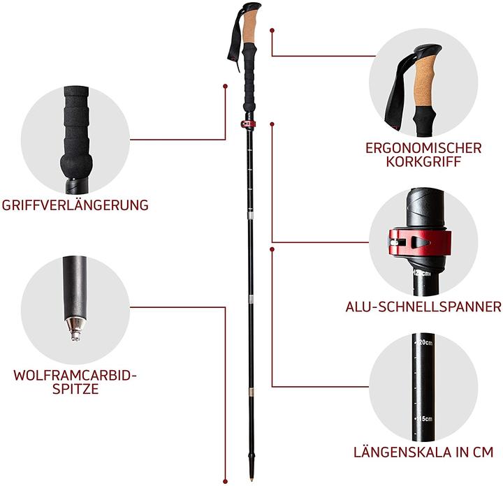 Produktbild Rothwild Wanderstöcke (105 - 125 cm)