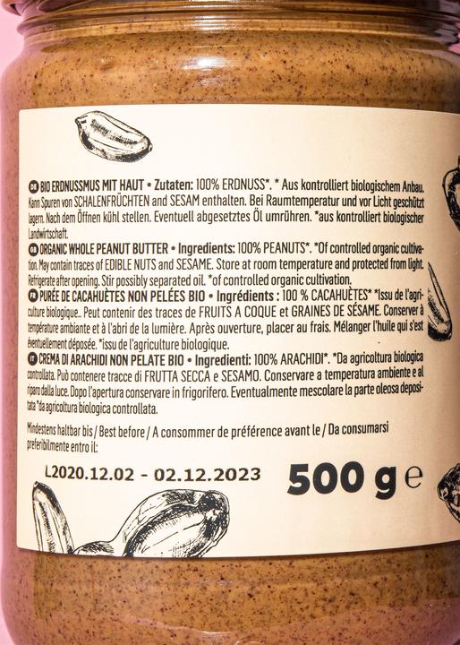 Immagine prodotto KoRo Bio Erdnussbutter mit Haut (500 g)
