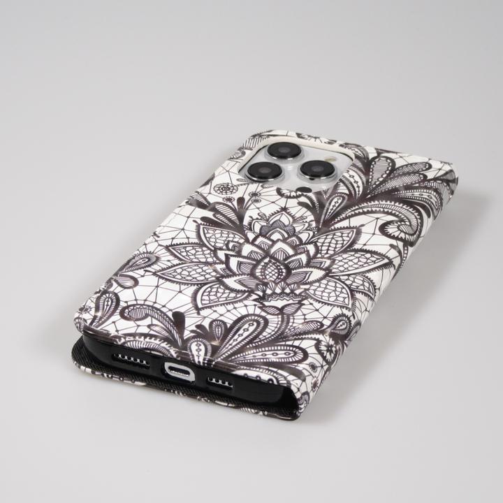 Produktbild PhoneLook Hülle Flip Black & White Mandala (Apple iPhone 14 Pro Max)