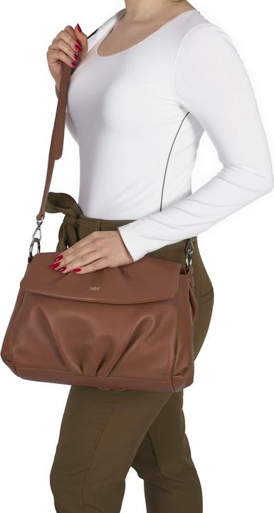 Actual product image Riccardo Ferducci Handbag, crossover with LED light compartment, Bellini