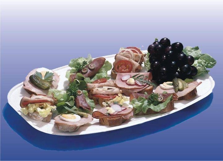 Produktbild Wimex.eu Party-Platte (XPS) oval weiss 55 x 36 cm - 10 Stück (10 x)