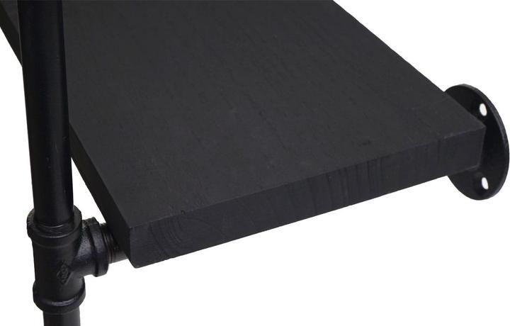 Produktbild Swisshandel24 Standregal, Wohnregal Bücherregal Ablageregal, Industriedesign 165x80x28cm - dunkelgrau (165 x 80 x 28 cm)
