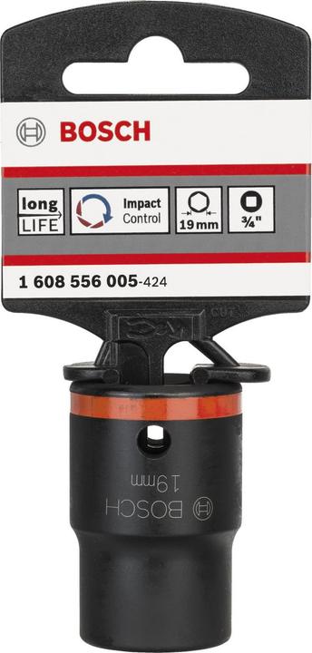 Actual product image Bosch Professional Zubehör Socket, SW 19 mm, L 50 mm, 44 mm, M12, 32.5 mm (19 mm)