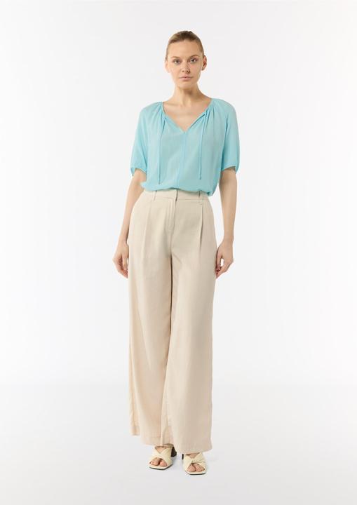 Image du produit Comma Bluse Crêpe-Bluse mit voluminösen Ärmeln und Raffung (34)