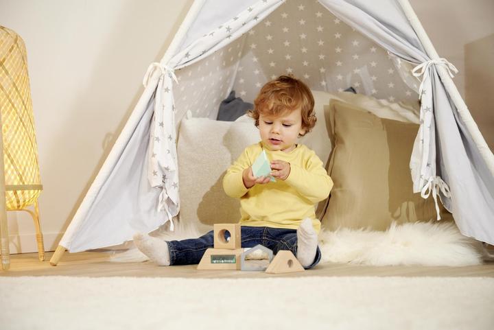 Actual product image Eichhorn Baby Pure Houten Bouwblokken met Geluid