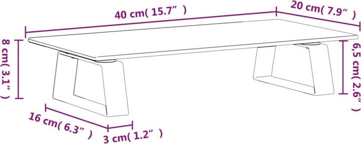 Image du produit vidaXL Monitorständer