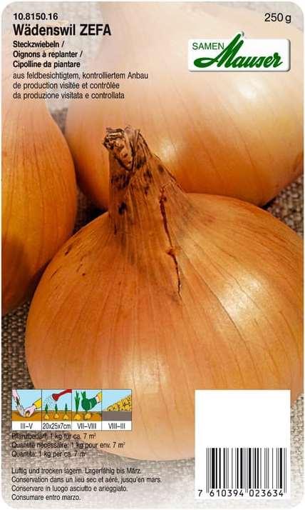 Produktbild Samen Mauser Steckzwiebel Wädenswiler ZEFA (Gemüsesamen)