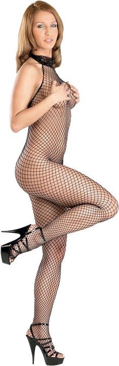Produktbild Mandy Mystery Netzcatsuit mit Spitzenkragen (S, M)